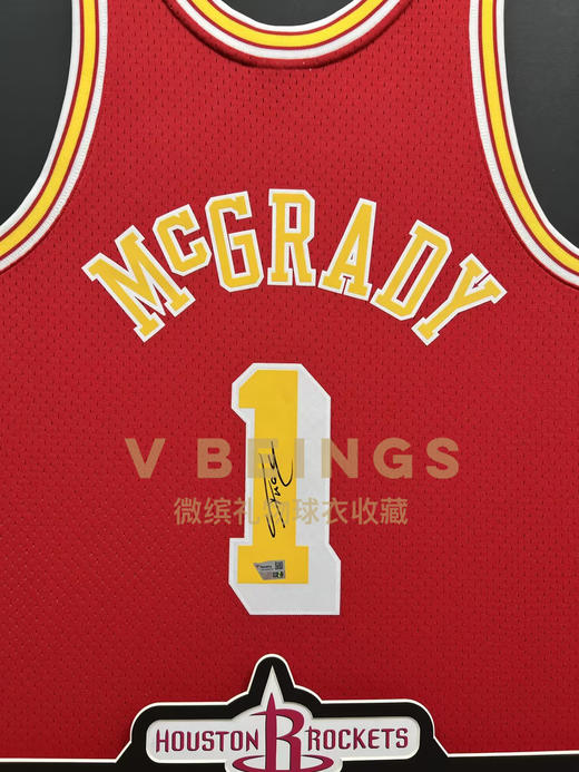 收藏系列 麦迪 火箭队1号红色球迷版 亲笔签名球衣 商品图2