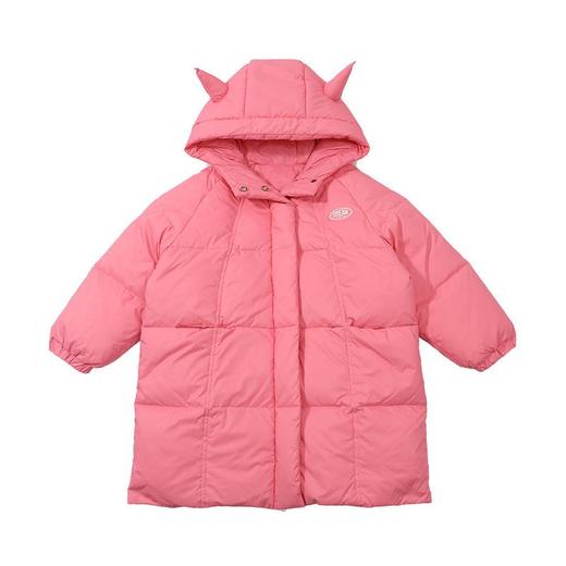 韩国儿童装女童冬装中长款休闲羽绒服保暖不透风外套大衣 商品图4