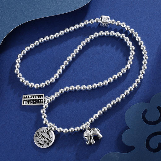 子佩集S925银【吉祥富贵】手串【TSB0001-16】算盘手链2402 商品图2