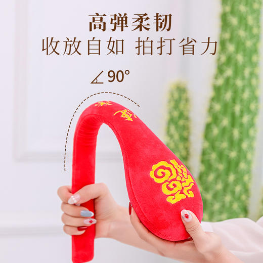 【送穴位图❗️健康养生经络拍】48cm加长人体工学设计，触背可及，按摩锤子敲打艾草捶肩颈椎拍痧板敲背捶背拍打棒三八妇女节父亲节送爸爸妈妈礼物优选新年礼盒年货礼盒 商品图4