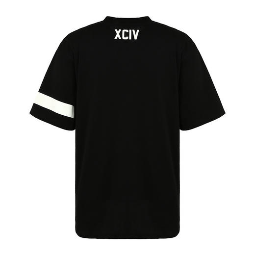 GCDS 男士字母徽标印花棉质圆领短袖T恤 黑色 ACC94U020073 BLACK 商品图2