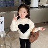 女童爱心毛衣秋冬2023新款宝宝韩版洋气校园针织衫童装潮 商品缩略图1