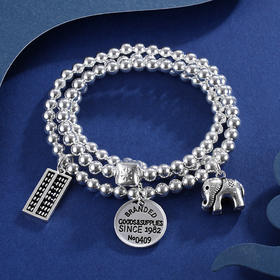 子佩集S925银【吉祥富贵】手串【TSB0001-16】算盘手链2402