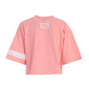 GCDS 女士字母徽标印花棉质圆领短袖T恤 粉色 ACC94W020080 PINK 商品缩略图1