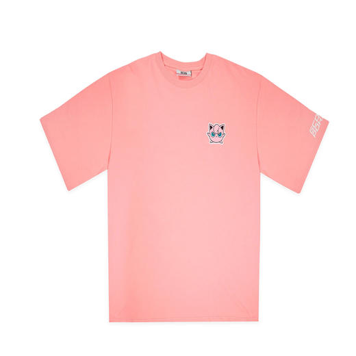 GCDS 女士宝可梦徽标贴花棉质圆领短袖T恤 粉色 APK19W020007 PINK 商品图0