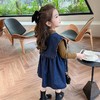 女童双排扣牛仔裙套装2024春季新款韩版两件套洋气童装潮 商品缩略图1