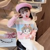 女童水貂绒毛衣秋冬2023新款宝宝韩版洋气校园针织衫童装 商品缩略图0