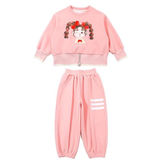 女童卡通女孩套装2024春季新款韩版两件套洋气网红童装潮 商品图4