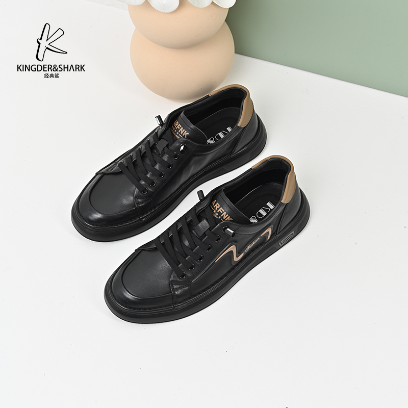 2024经典鲨春季新款男士休闲时尚平底板鞋KG31-D14011