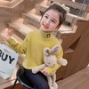 女童高领卡通毛衣冬季2023新款宝宝韩版洋气打底衣童装潮 商品缩略图2