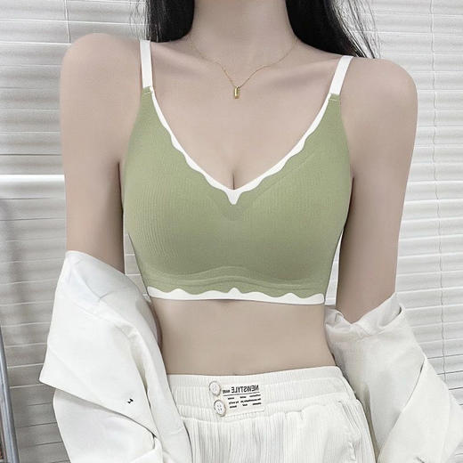 【告别“飞机场”！裸感撞色聚拢内衣】软支撑设计理念，1秒升杯，拒绝下垂！固定杯女小胸收副乳防下垂无钢圈文胸罩 商品图7