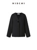 HIDEMI简约无领嵌条拼接弧形袖廓形感西装外套 商品缩略图14