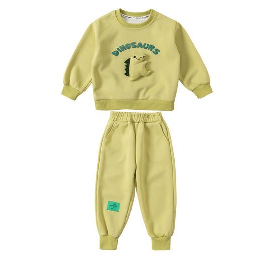 男女童同款恐龙套装2024春季新款韩版两件套洋气休闲童装 商品图4