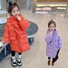 韩国儿童装女童冬装羊角扣纯色羽绒服保暖不透风外套大衣 商品缩略图2
