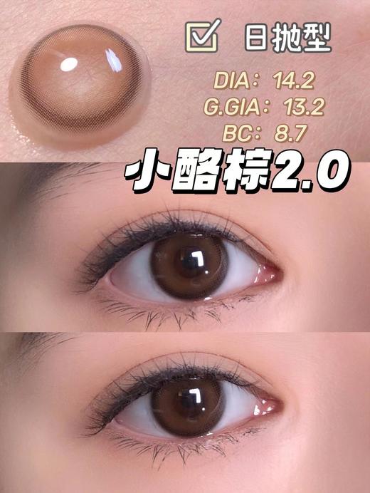 【白狮超推荐！】Medios日抛 ·小酪棕&婴儿灰&牛乳灰  2.0版本｜14.2mm白狮参考着色中等直径｜升级一盒10片装 商品图2