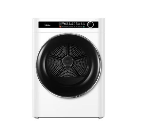 美的（Midea）（252110）智能家电热泵式烘干衣机 10公斤家用大容量除菌除螨消毒滚筒式 紫外线除菌祛除宠物毛发 MH100-HL0 商品图0