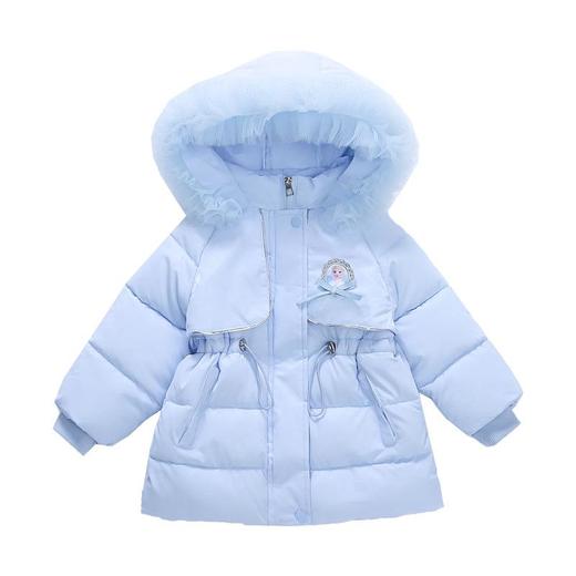 女童艾莎公主棉衣冬装洋气外套宝宝儿童爱莎棉袄童装大衣 商品图4