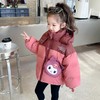 韩国儿童装女童冬装拼色羽绒服送包包保暖不透风外套大衣 商品缩略图1