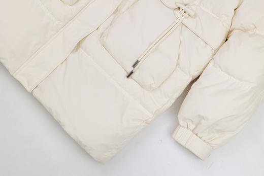 半身缘女装 冬季百搭牛角扣带帽清新纯洁羽绒服244213P01713955 商品图4
