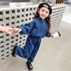 女童纯色牛仔套装2024春季新款韩版两件套洋气网红童装潮 商品缩略图1