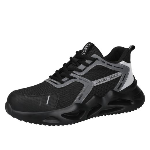 狼探劳保鞋绝缘鞋10KV防砸防刺穿LA劳安认证安全舒适轻便安全工地防护功能鞋橡塑底 G231LT 商品图6