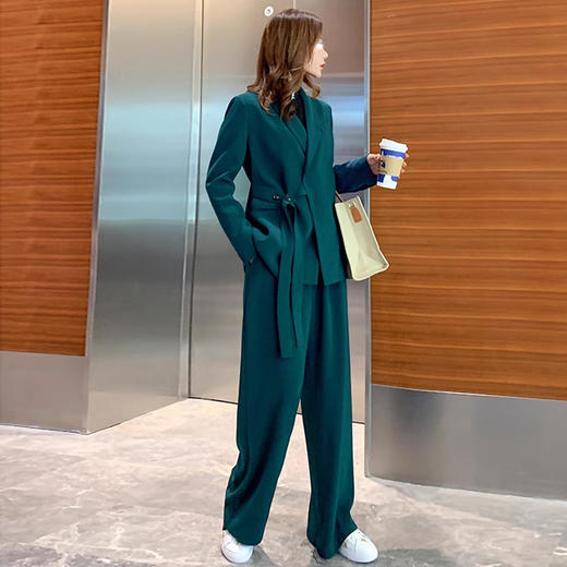 裁缝学苑AS187西装套装纸样女装系带新款显瘦阔腿裤小西服外套样板 商品图4