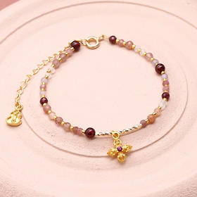 牛首山文创四时吉祥彩宝手链精致白月光手链女款送闺蜜新年礼物