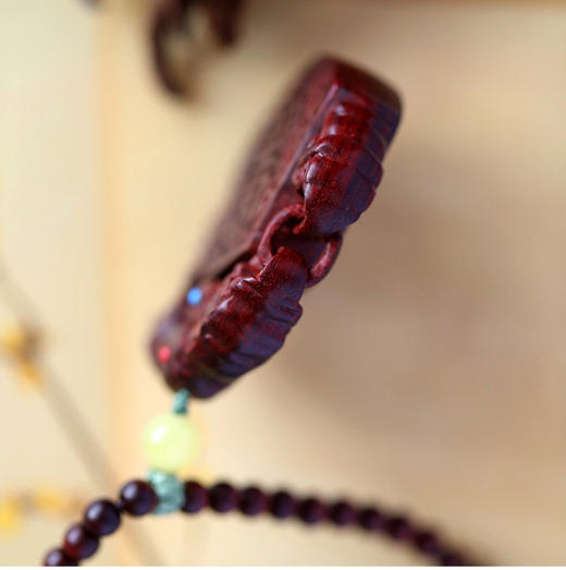 小叶紫檀【福慧如意】项链 商品图5