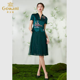 Gowani乔万尼2024商场同款旗袍连衣裙EM1E152401