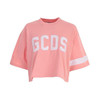 GCDS 女士字母徽标印花棉质圆领短袖T恤 粉色 ACC94W020080 PINK 商品缩略图0