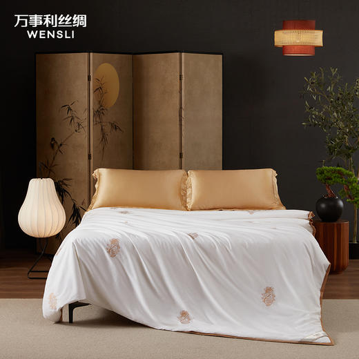万事利“灵龙颂福”纯蚕丝被 商品图0