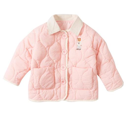 女童小熊绗线棉棉衣冬装洋气外套宝宝大衣儿童保暖棉袄童装潮 商品图4