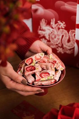 草莓牛轧糖500g装