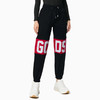 GCDS 女士字母徽标印花棉质休闲运动裤 黑色 ACC94U030037 BLACK 商品缩略图1