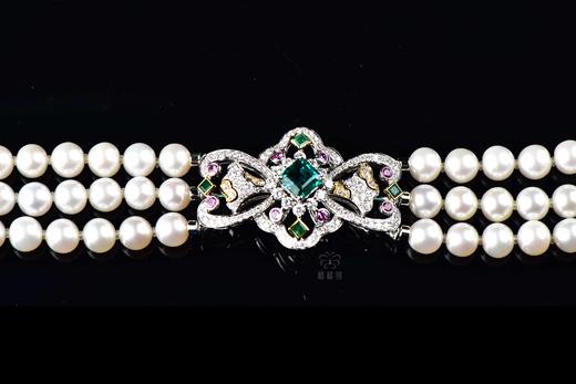 【蝶舞花园】祖母绿珍珠手链-CB2401075 商品图2