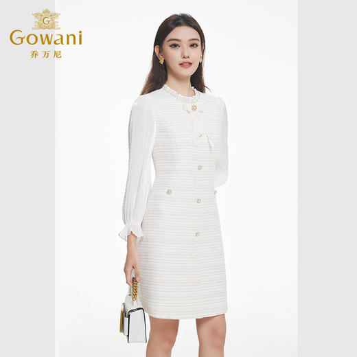 乔万尼小香风连衣裙新品气质显瘦a字裙EF4E102 商品图2