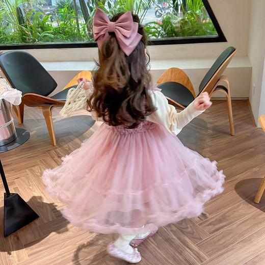 女童小香风纱裙套装2024春季新款韩版两件套洋气网红童装 商品图1