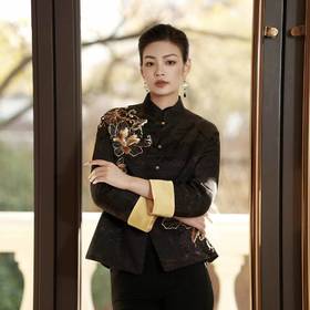 蔓楼兰  绮丽鎏金棉外套