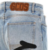GCDS 男士涂鸦徽标印花米棉质休闲牛仔裤 蓝色 FW23M35000155 商品缩略图3