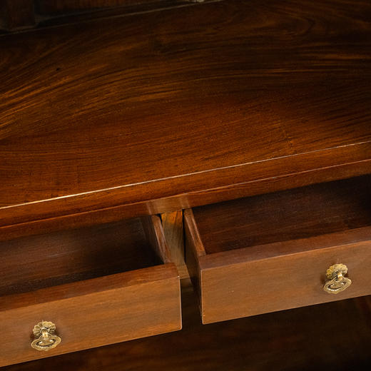 二十世纪 红木透雕螭龙纹方角柜（一对） 商品图3