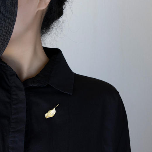 秋叶 纯银胸针饰品 商品图3