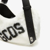 GCDS 女士 COMMA 小号人造毛皮徽标流浪汉包 白色 FW23U50036301 商品缩略图2