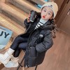 韩国儿童装女童冬装中长款休闲羽绒服保暖不透风外套大衣 商品缩略图2