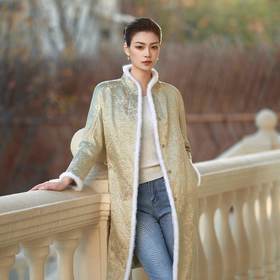 蔓楼兰 玉枝棉风衣