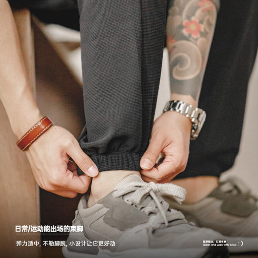 马登工装 美式休闲Easypants华夫格卫裤运动莫代尔垂感直筒裤男春 商品图3