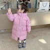 韩国儿童装女童冬装贴标羽绒服保暖不透风外套洋气大衣潮 商品缩略图0