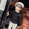 女童纯色毛衣打底衫秋冬2023新款宝宝韩版洋气针织衫一件代发童装 商品缩略图2