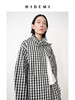 HIDEMI黑白格纹极简设计感长款风衣套装 商品缩略图3