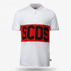 GCDS 男士字母徽标印花棉质短袖polo衫 白色 ACC94U020078 WHITE 商品缩略图0