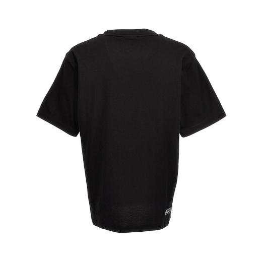 GCDS 男士涂鸦徽标印花棉质圆领短袖T恤 黑色 FW23M13067202 商品图1